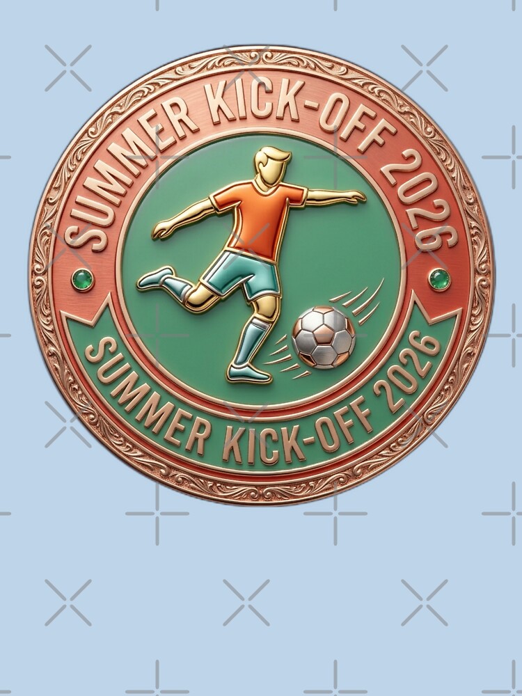 Summer Kick-Off 2026 Soccer Season Luxury Emblem by Fatomfatom Unisex , , , Long Sleeve Tee