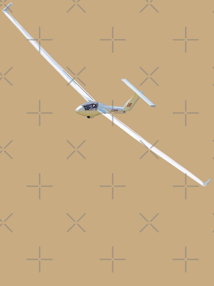 Glider Plane Aircraft in the sky by DoodlingMissy
