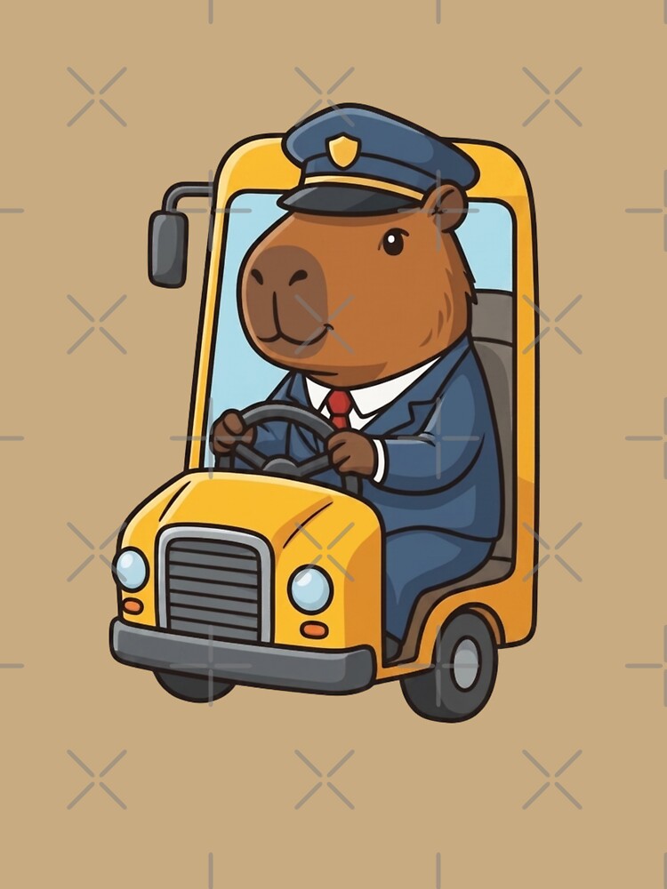 School Capybara Bus Driver by Ivy-Triggs