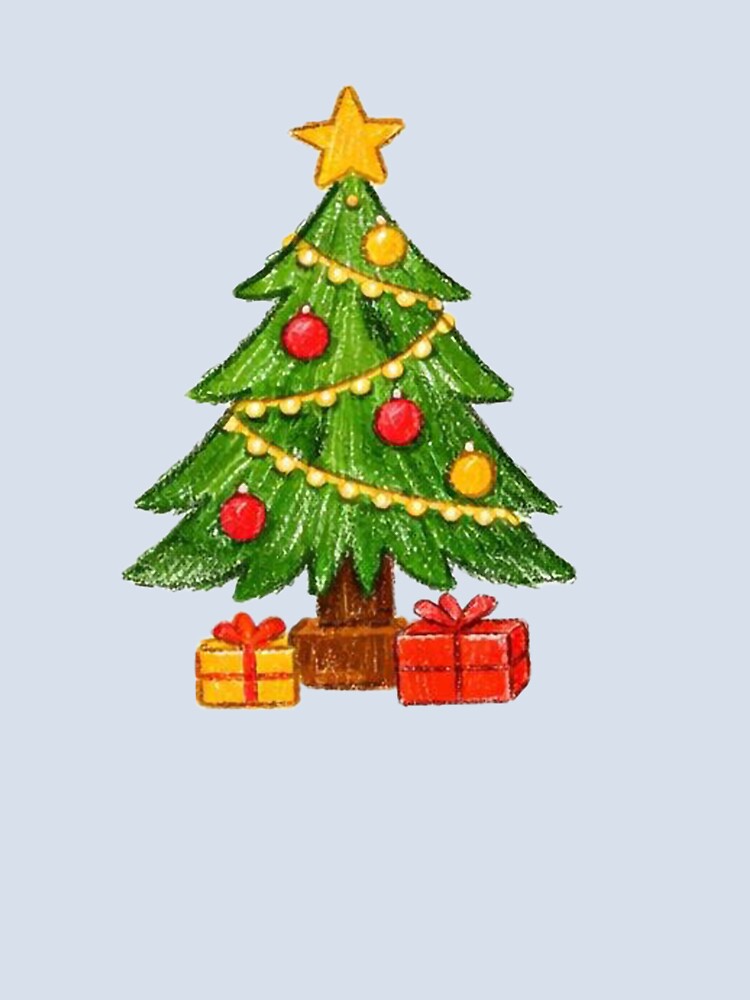 Watercolor Christmas Tree Illustration Decor by ShykShop
