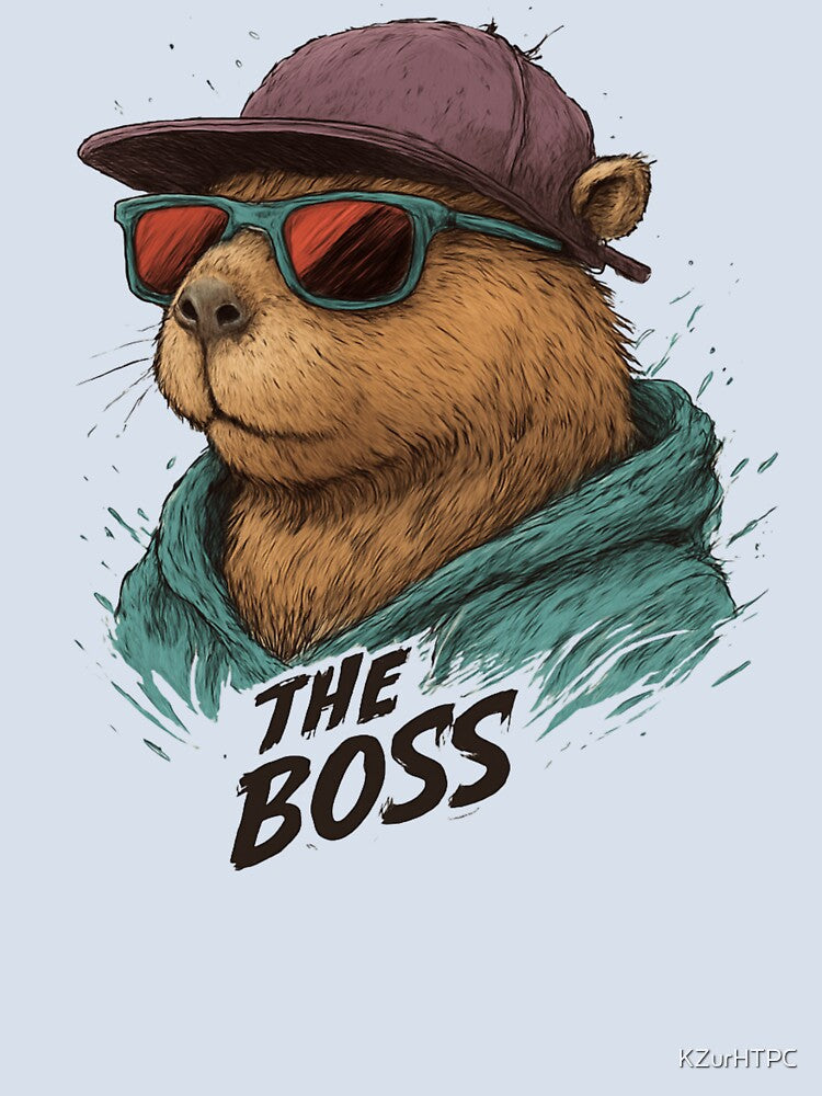 Capybara “The Boss” – Funny Chill Capybara Design Perfect gift for teenagers by KZurHTPC