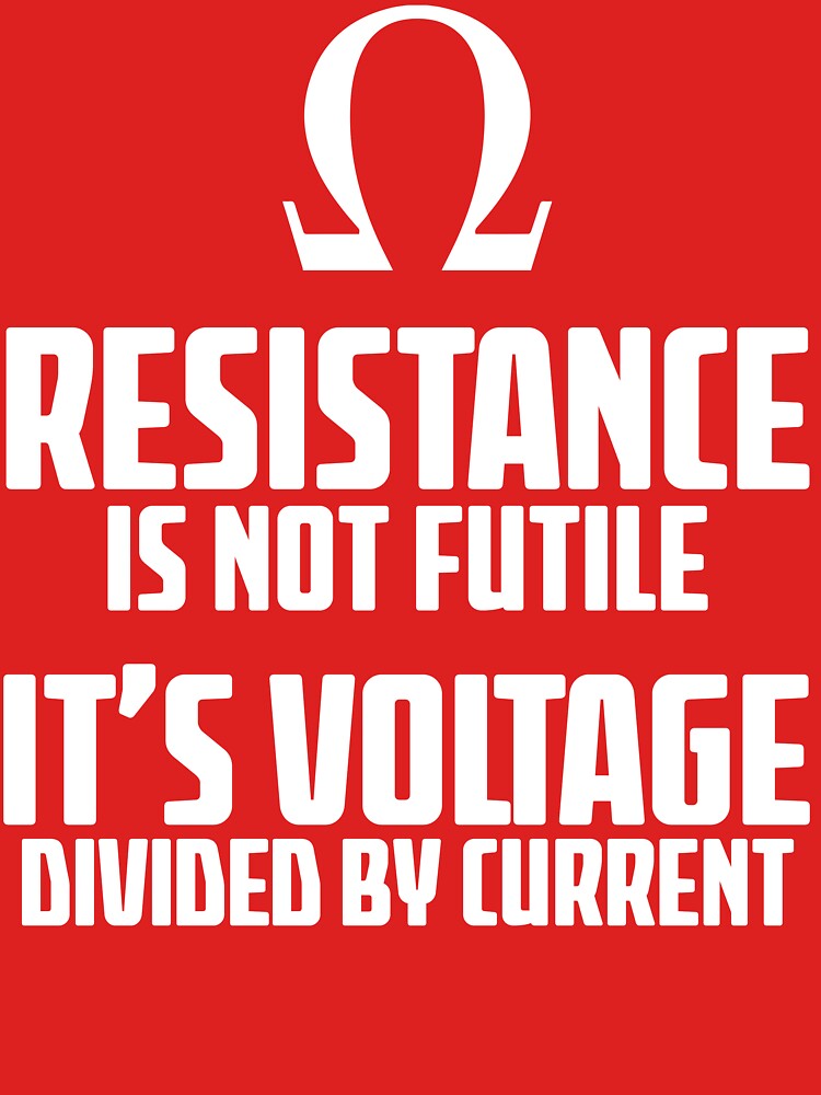 Funny Electrician - Physics T Shirt by bitsnbobs
