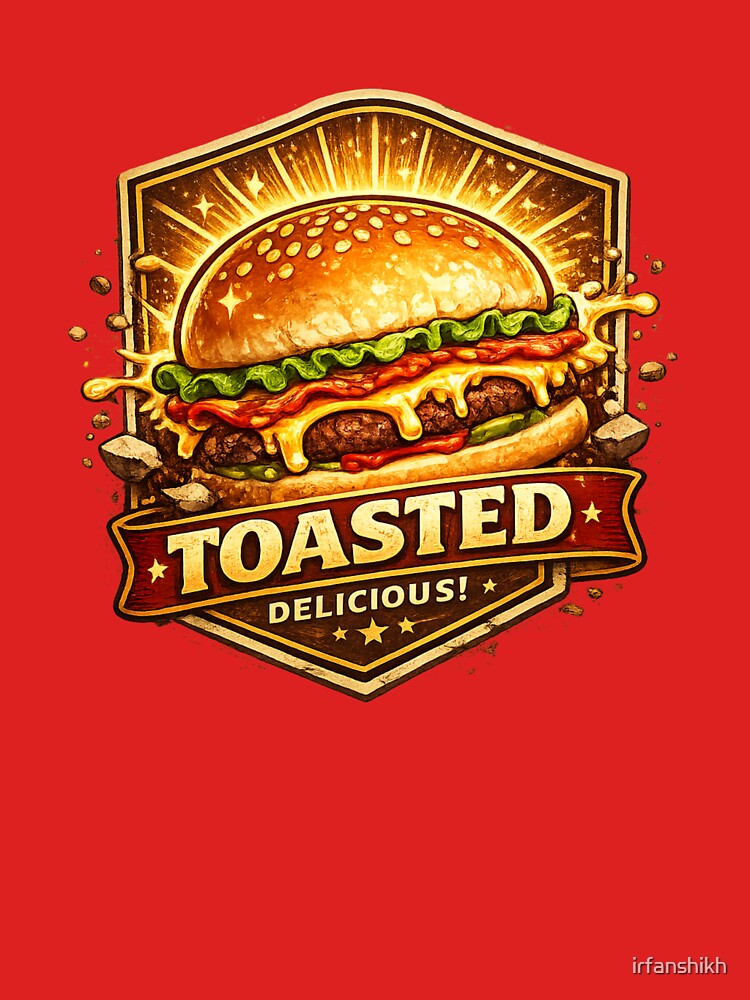 Toasted Delicious: Premium Badge Burger Excellence Gold Standard by irfanshikh