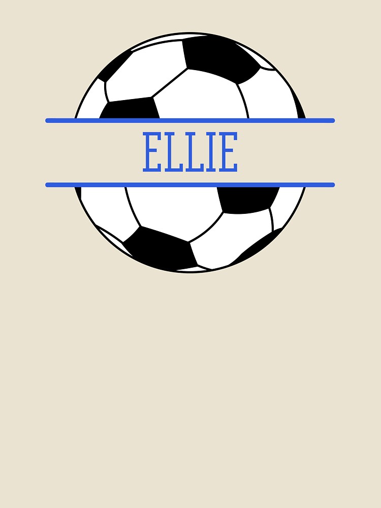 Ellie Personalized Soccer Ball by AtriumHouse Unisex , , , Long Sleeve Tee