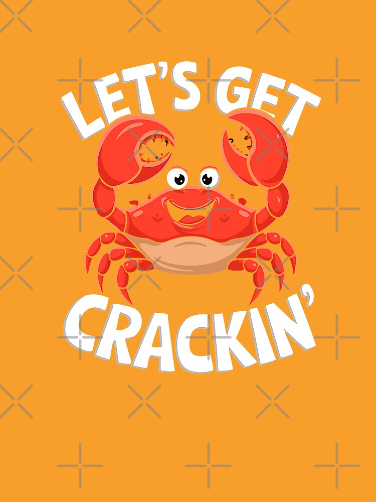 A Cartoon Sea Funny Crab Eater Seafood Lover Crab Premium Tri-blend T-Shirt by ‘Nothing Scares Me’ Store