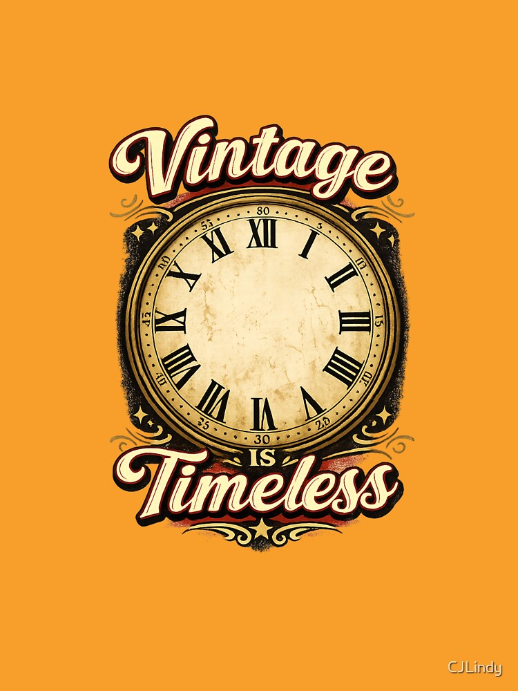Copy of Vintage Is Timeless | Retro Clock Design | Classic Vintage Aesthetic by CJLindy