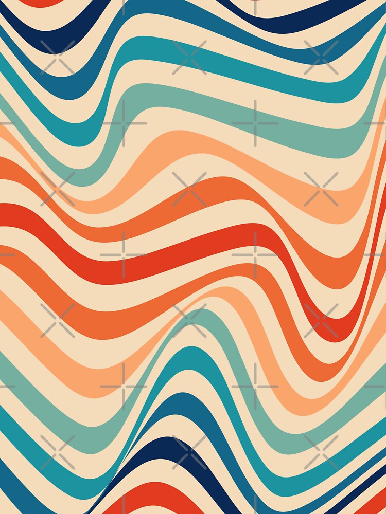 Retro 70s Waves Illusion by karanwashere