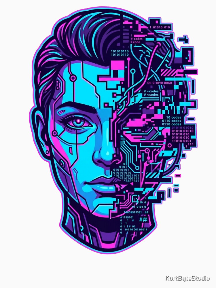 Broken System  Cyberpunk Hacker Shirt by KurtByteStudio