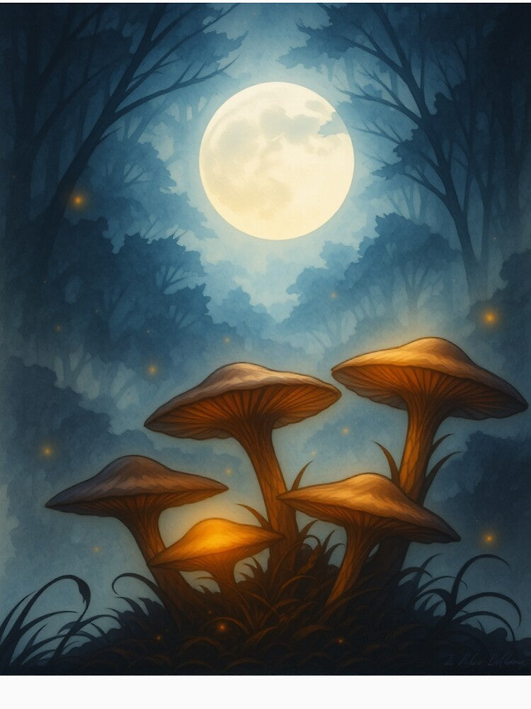 Midnight Mushroom Glow by The Rogue Mark