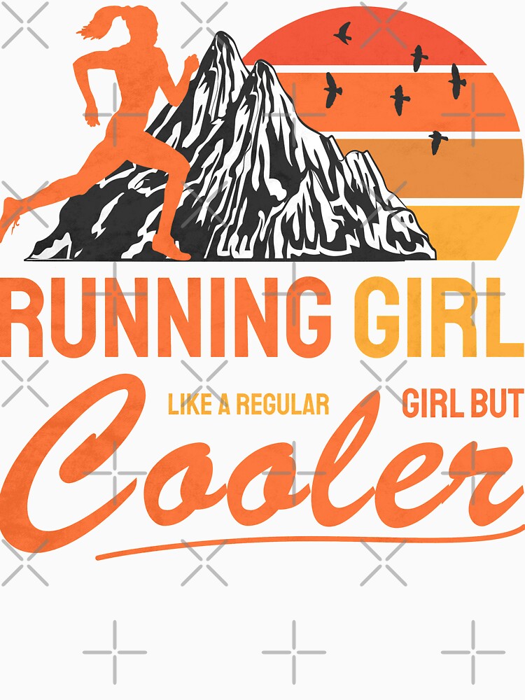 Running Girl Like a Regular Girl But Cooler Gift for Women Runners by grinta2021