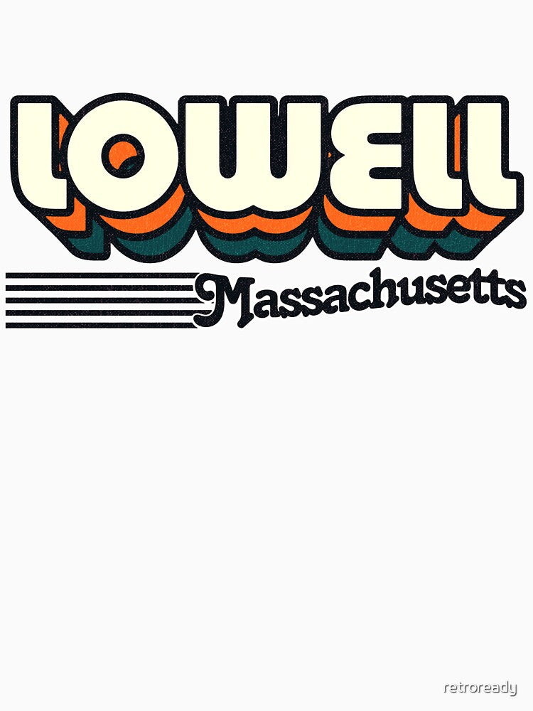 Lowell, Massachusetts | Retro Stripes by retroready