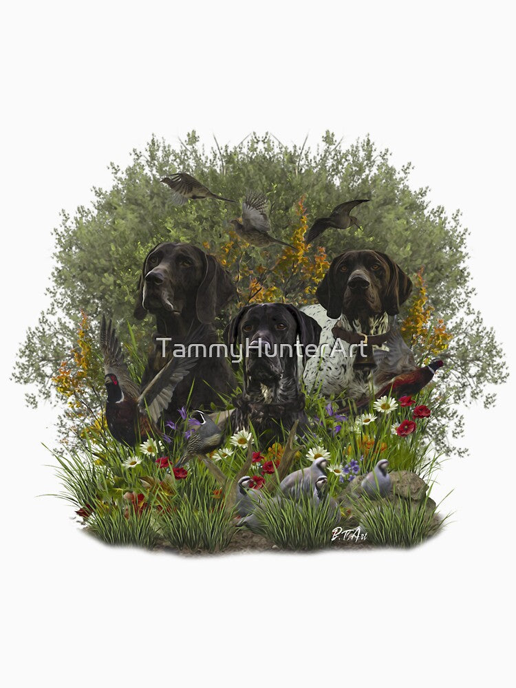 Opening of the hunting season with GSP by TammyHunterArt