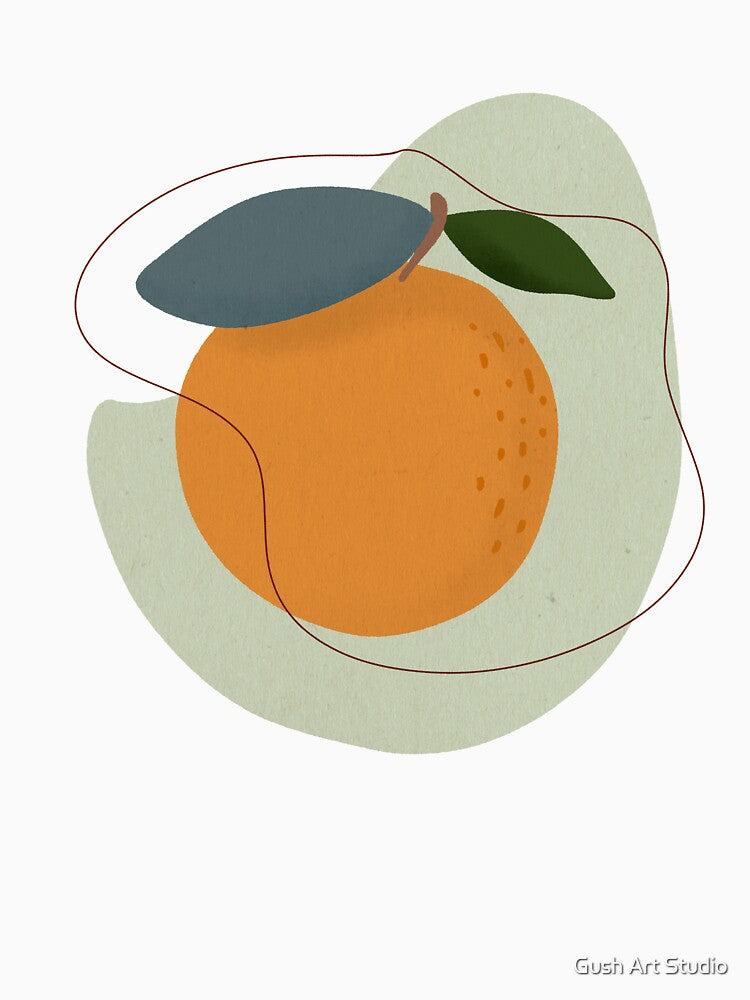 Modern Orange, Fruit illustration by Ana Moguš