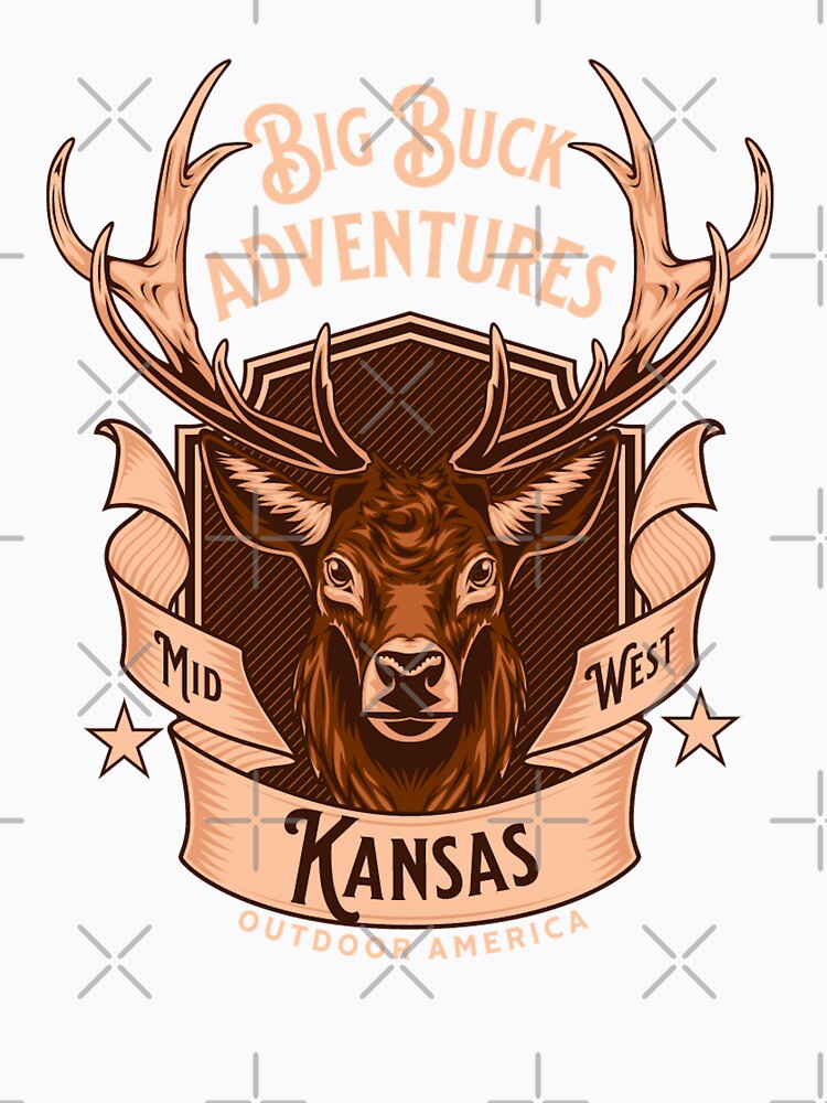 Copy of Vintage Deer Hunting Kansas by CattlettArt
