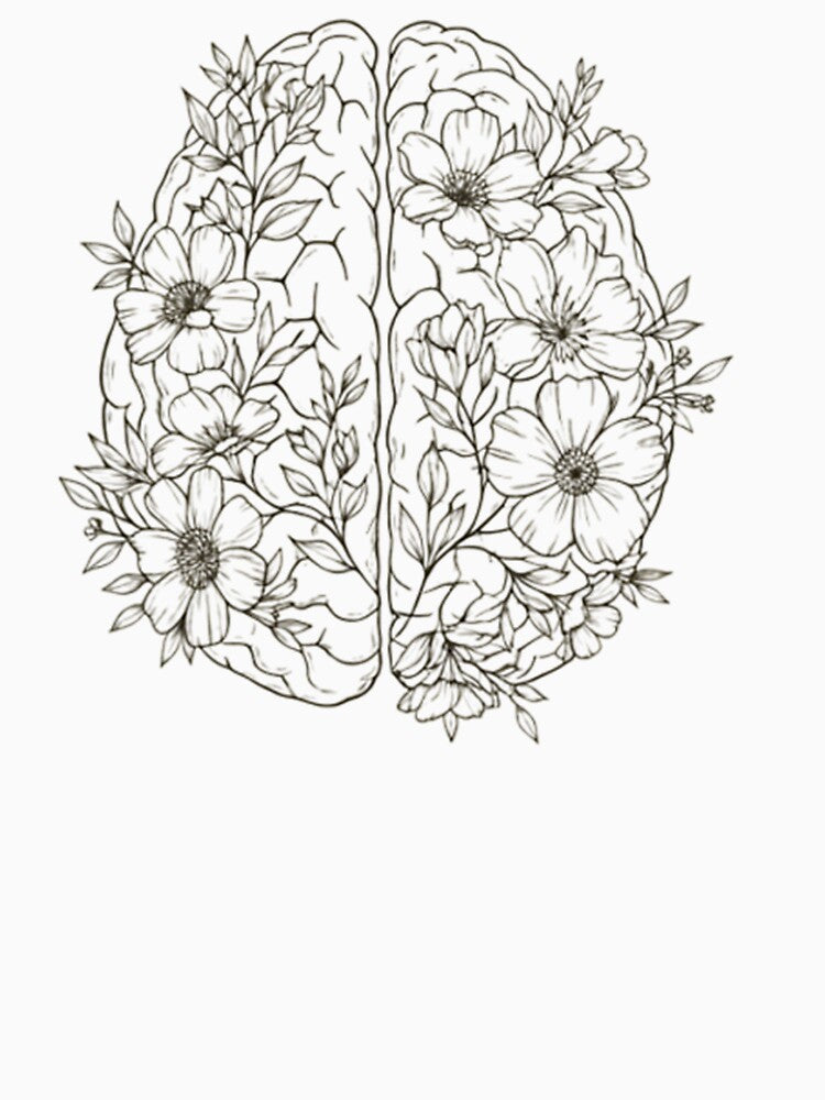 Floral Mind Affirmation Tee by Whispering Colors