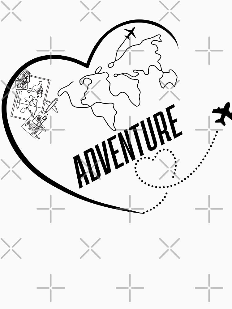Wanderlust Essentials” - Minimal Travel Line Art Design by marvancatquotes