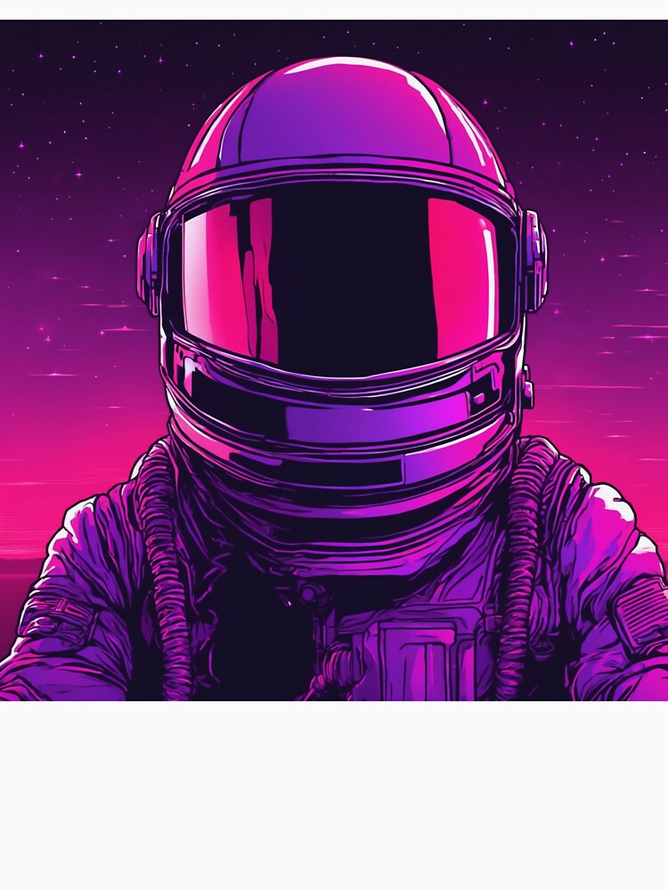 Retrowave Astronaut by Mars Outpost Outfitters
