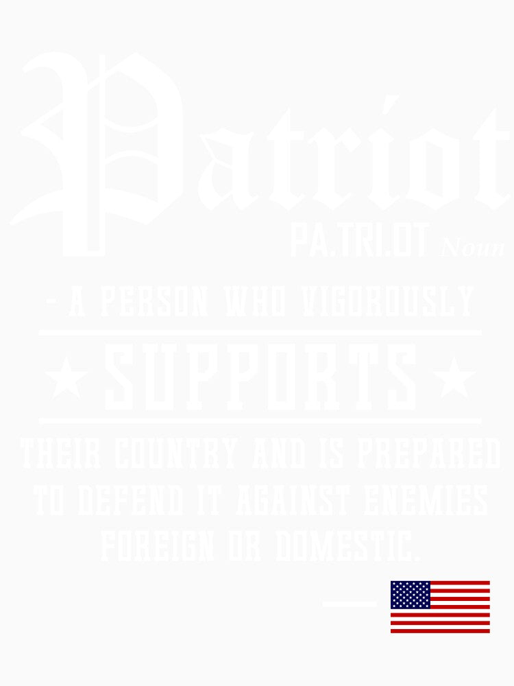 USA Patriot T-Shirt for Men and Women by AllStarMerch
