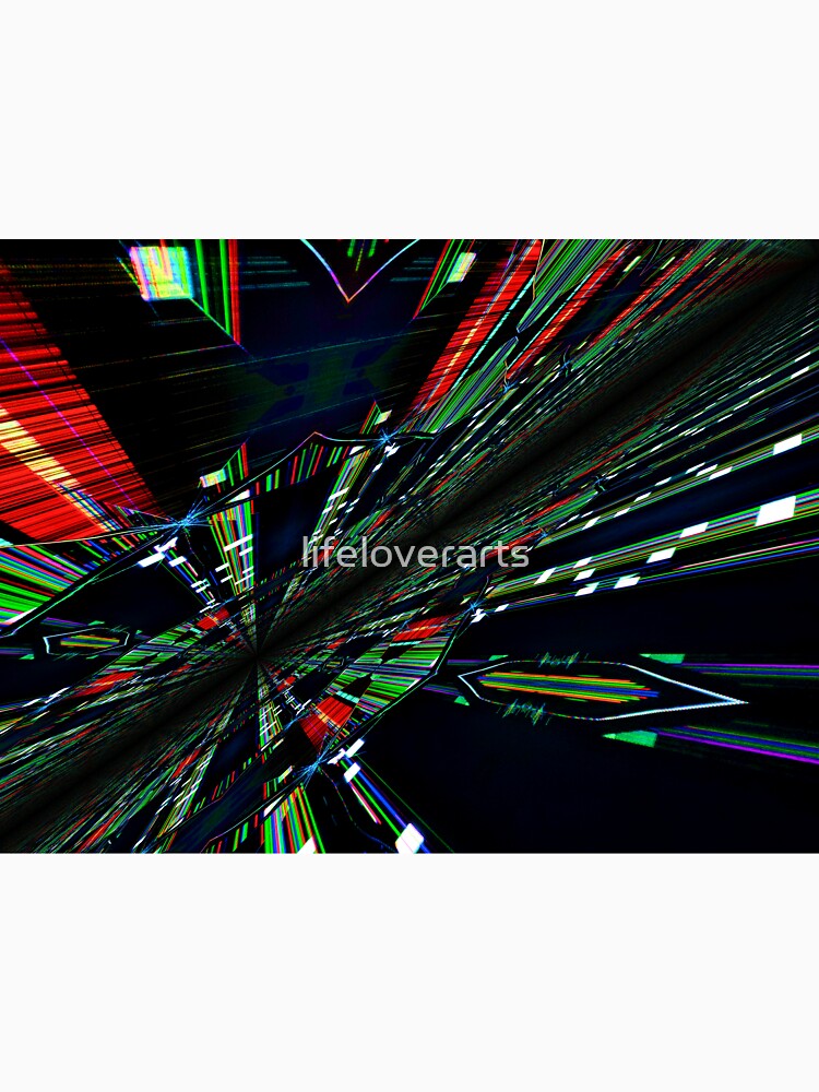 Broken tablet screen matrix landscape by lifeloverarts