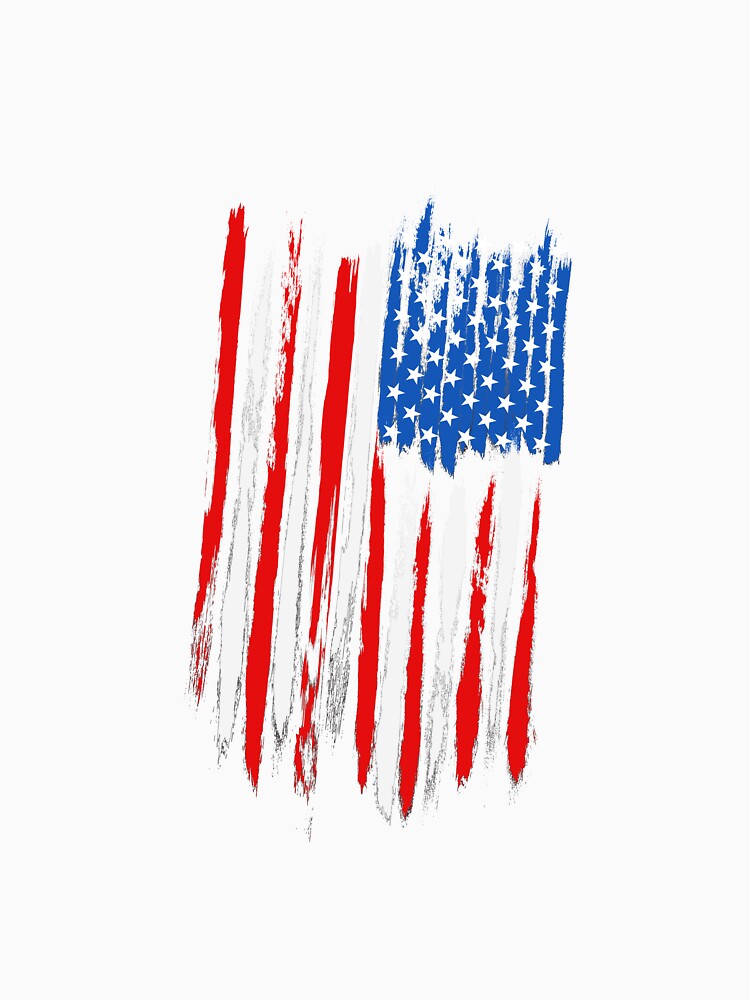 Distressed USA Flag Design T-Shirt For Men and Women by AllStarMerch