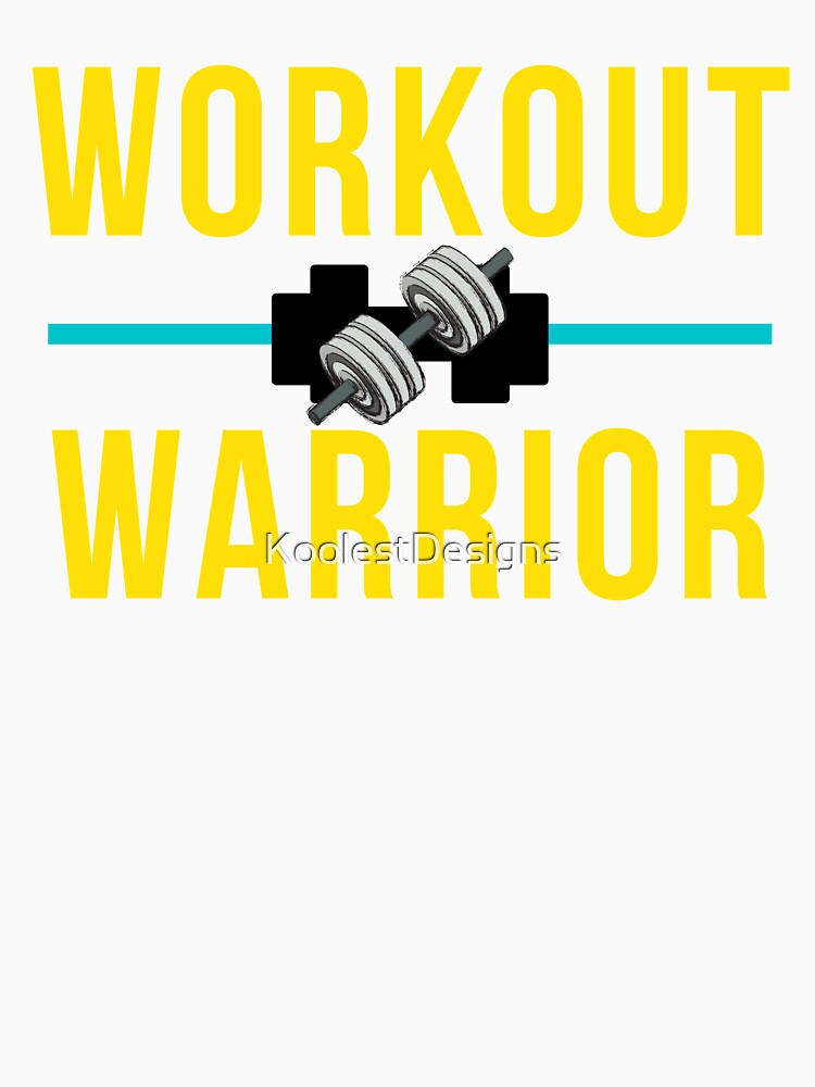 Exercise Clothing for Men and Women - Workout Warrior by KoolestDesigns