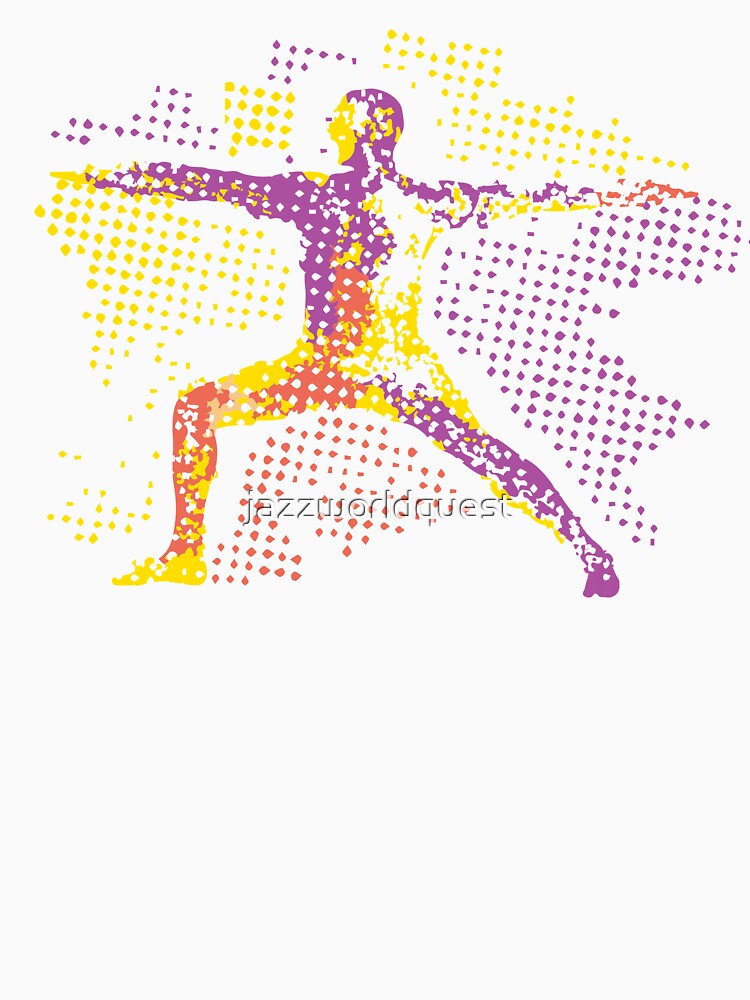 Abstract Colorful Concept Yoga Pose by jazzworldquest