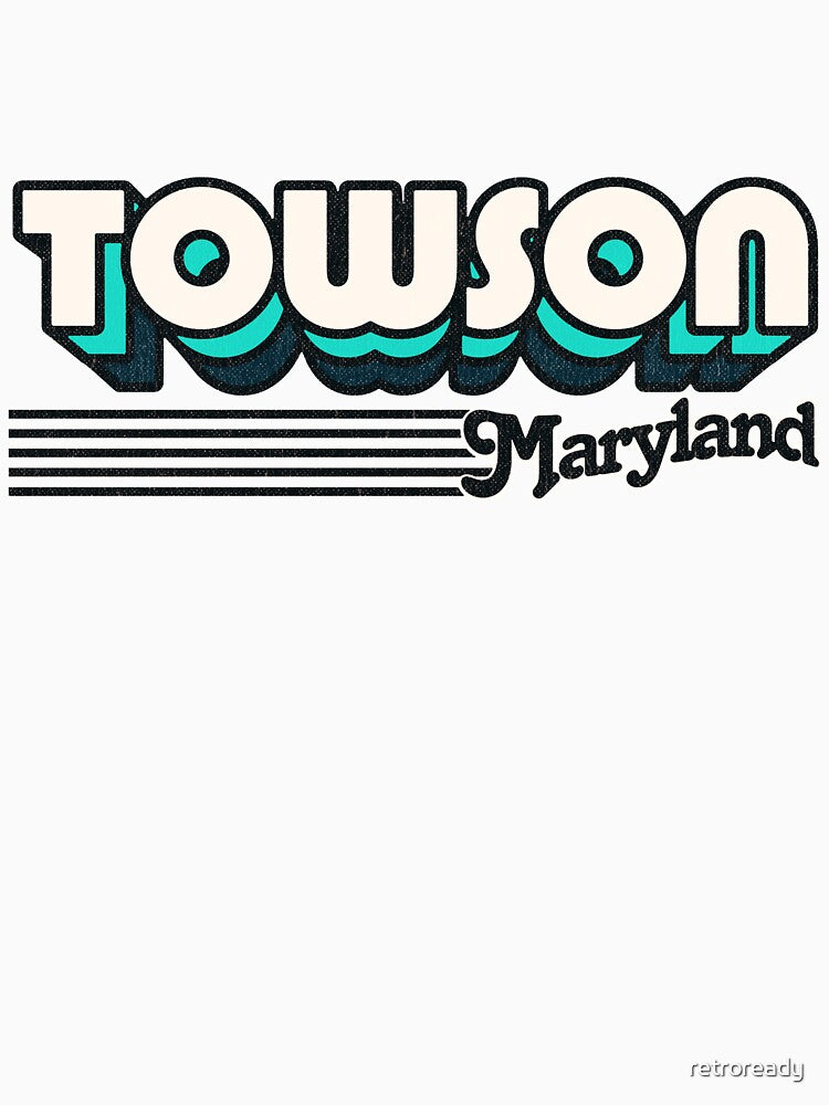Towson, Maryland | Retro Stripes by retroready