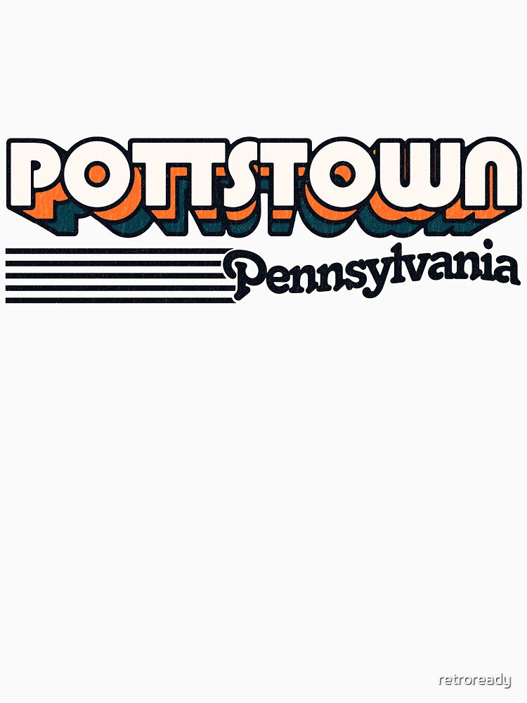 Pottstown, Pennsylvania | Retro Stripes by retroready
