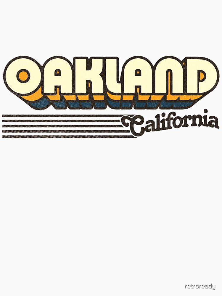 Oakland, California | Retro Stripes by retroready