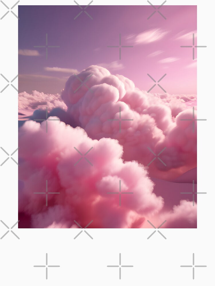 Cotton Candy Fairy Floss Pink Aesthetic Clouds by wtfbba