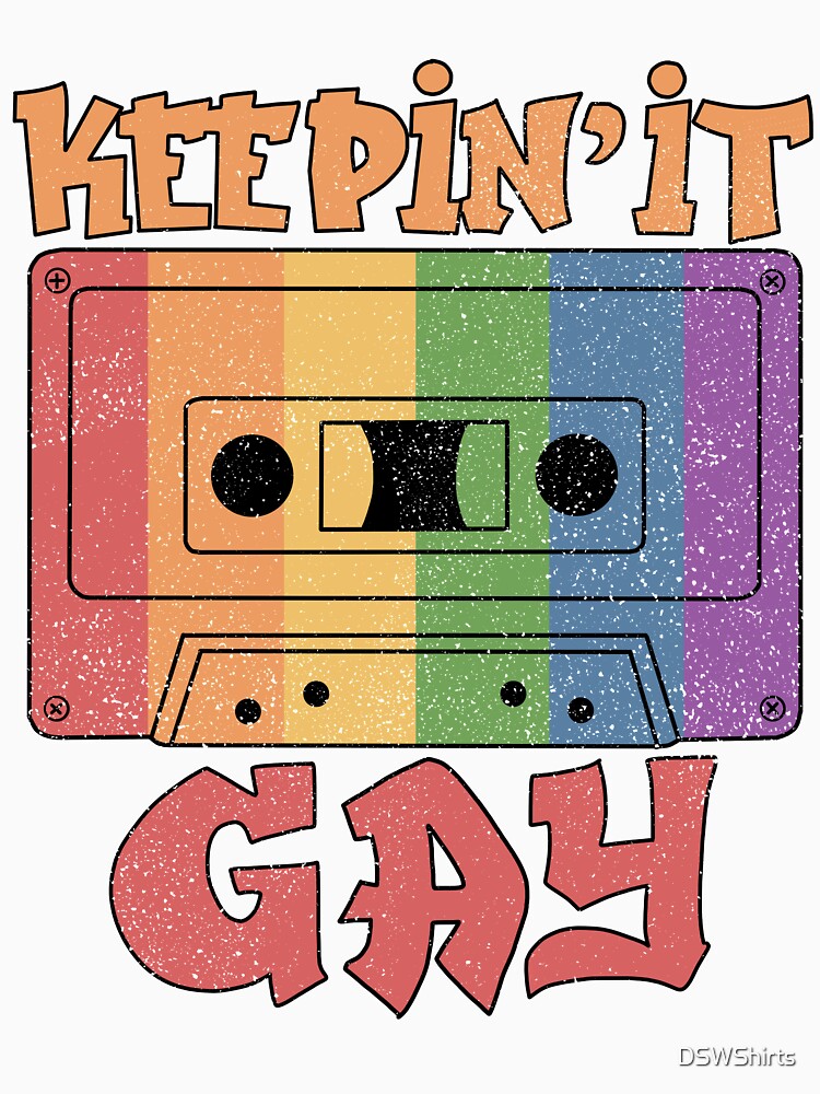 Retro 90s Hip Hop Gifts Men Women LGBT Gift Men Gay Pride by DSWShirts