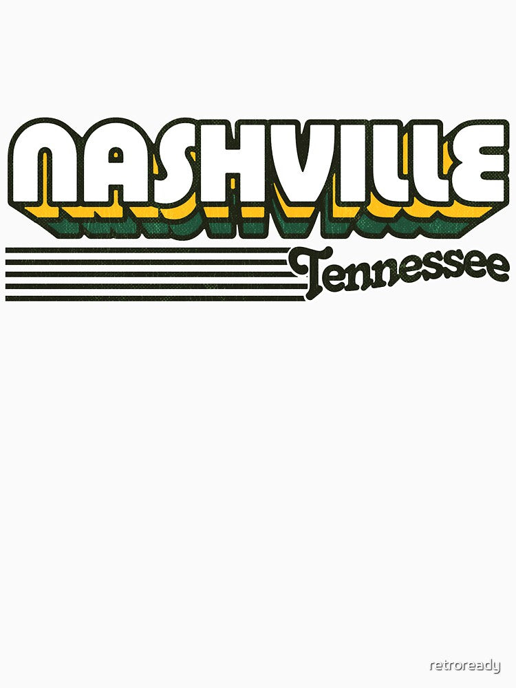 Nashville, Tennessee | Retro Stripes by retroready