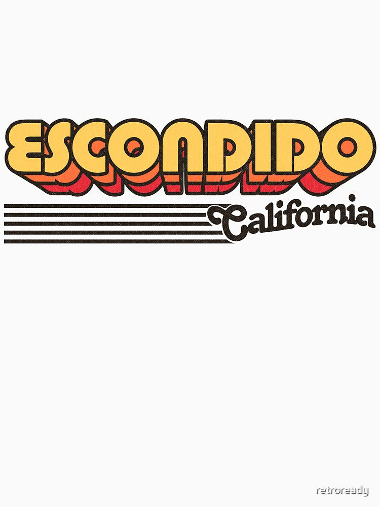Escondido, California | Retro Stripes by retroready