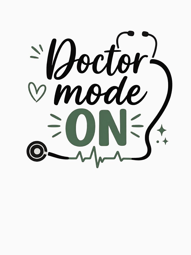 Doctor Mode ON Sticker – Funny Healthcare Gift for Doctors and Med Students by Field Study Botanicals