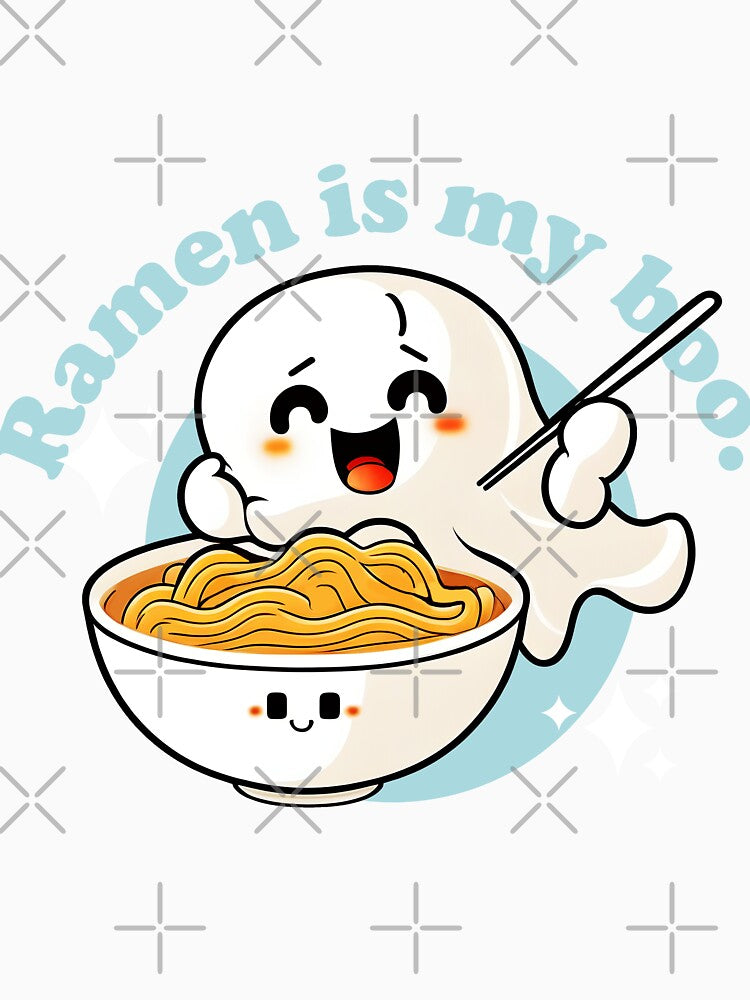 Cute Japanese Kawaii Ghost Ramen Foodie Spooky by Shegohi