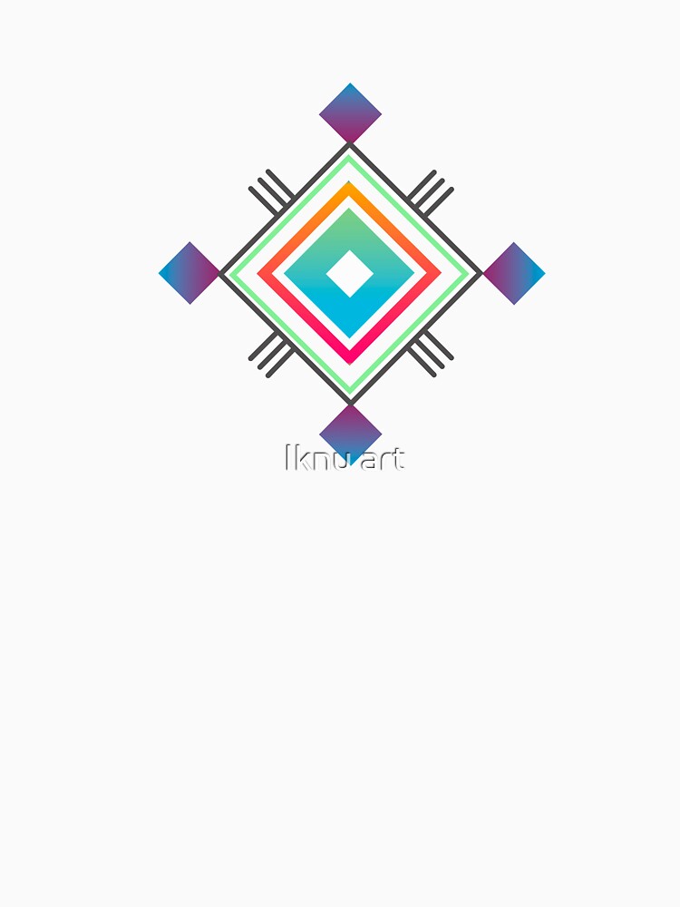 Abstract indigenous geometric symbol by Iknu art
