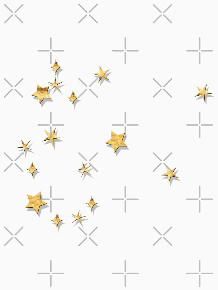 Aquarius Golden Stars Constellation by Lelibeth