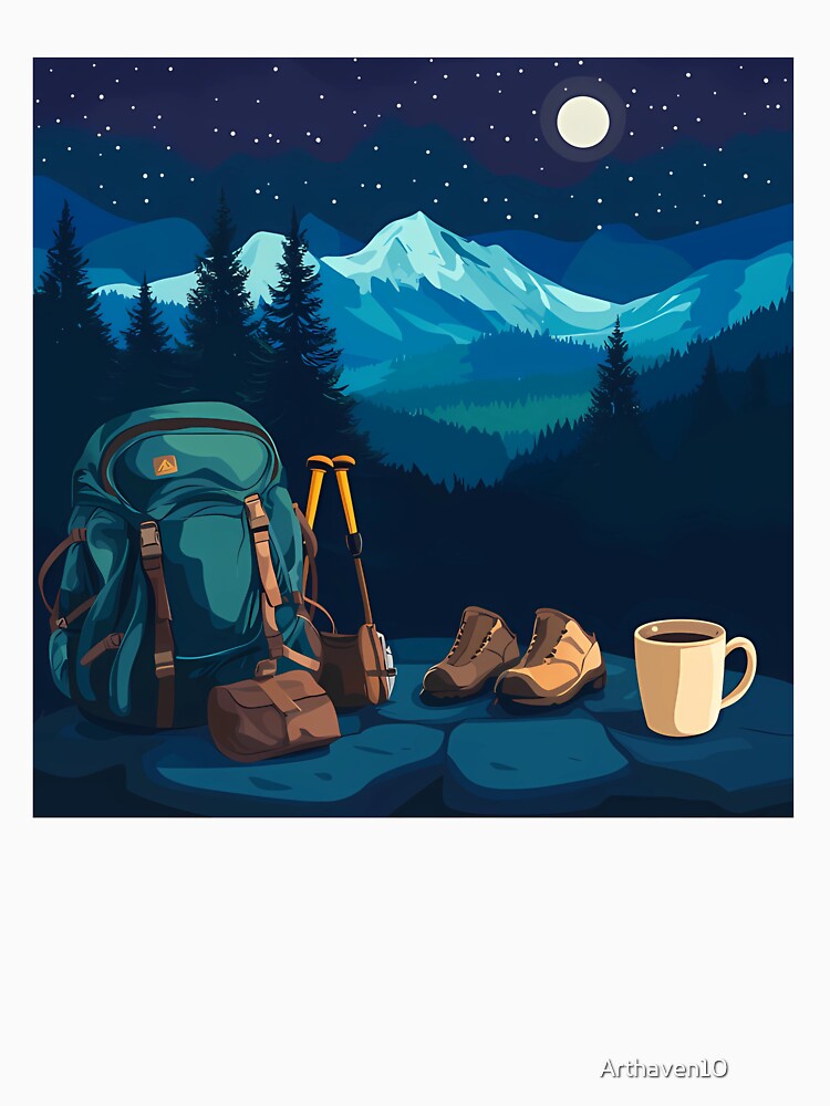 Moonlit Mountain Hiking Adventure by Arthaven10 ⭐⭐⭐⭐⭐