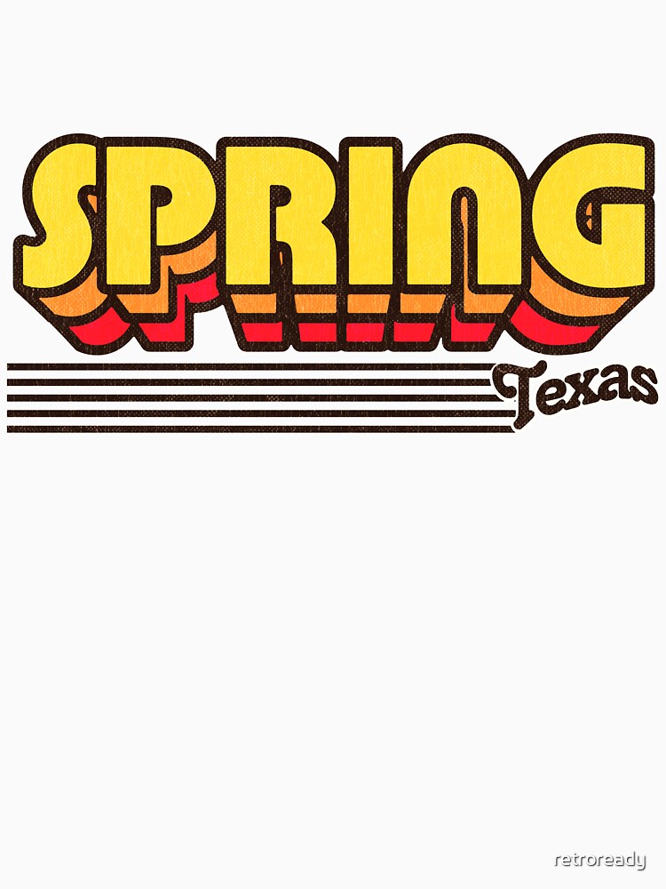 Spring, Texas | Retro Stripes by retroready