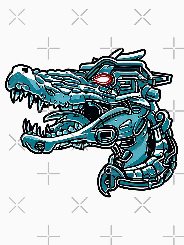 Cyber Dinosaur by Cityscape Canvas Co.