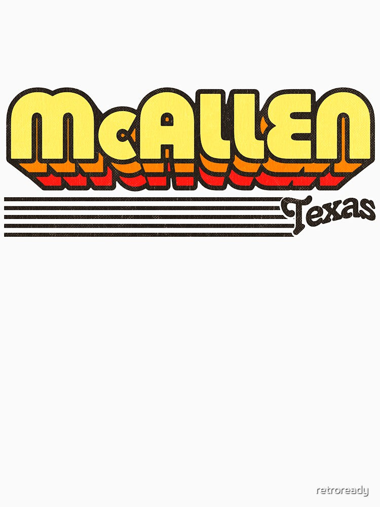 McAllen, Texas | Retro Stripes by retroready