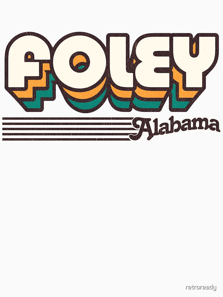 Foley, Alabama | Retro Stripes by retroready