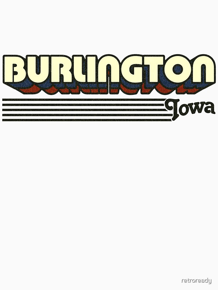 Burlington, Iowa | Retro Stripes by retroready