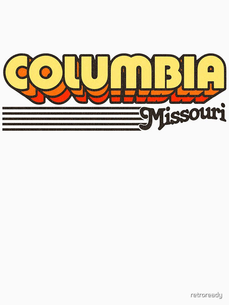 Columbia, Missouri | Retro Stripes by retroready