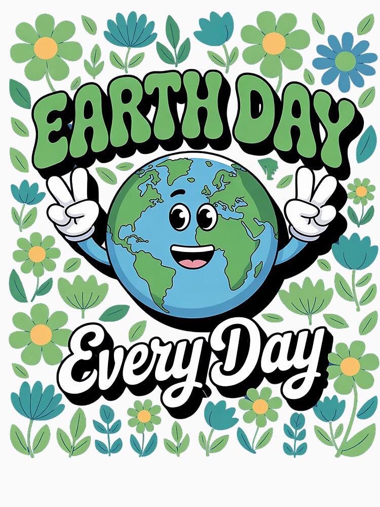 Groovy Earth Day Everyday Earth Day Women Girls by Moxizz