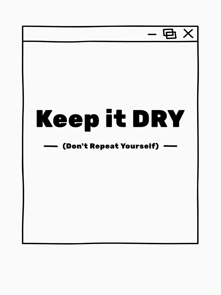 Keep It DRY (Don’t Repeat Yourself) – Clean Code Design for Developers and Programmers by Ani-24