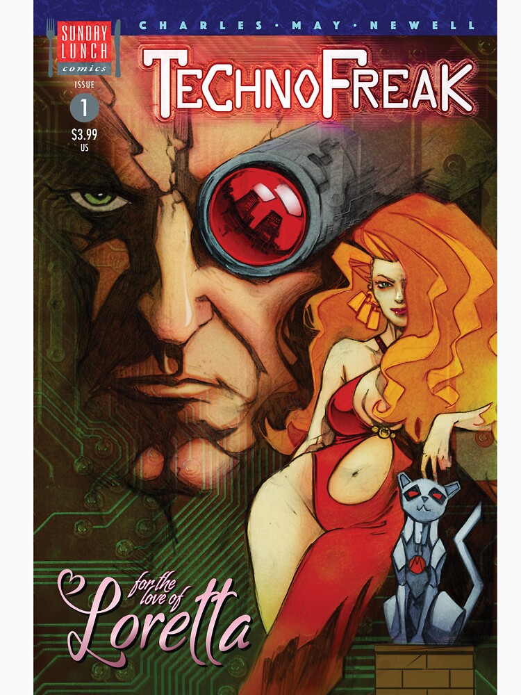 TechnoFreak #1 cover art by SundayLunch
