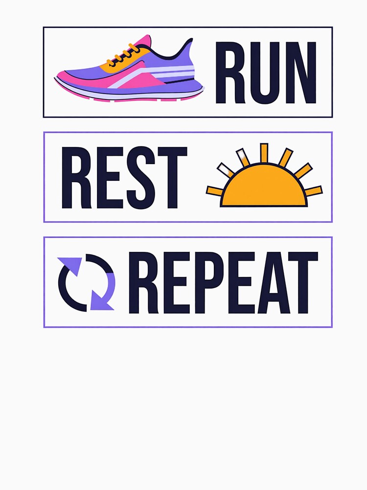 Gift for Runner - Run, Rest, Repeat by Find Your Pace