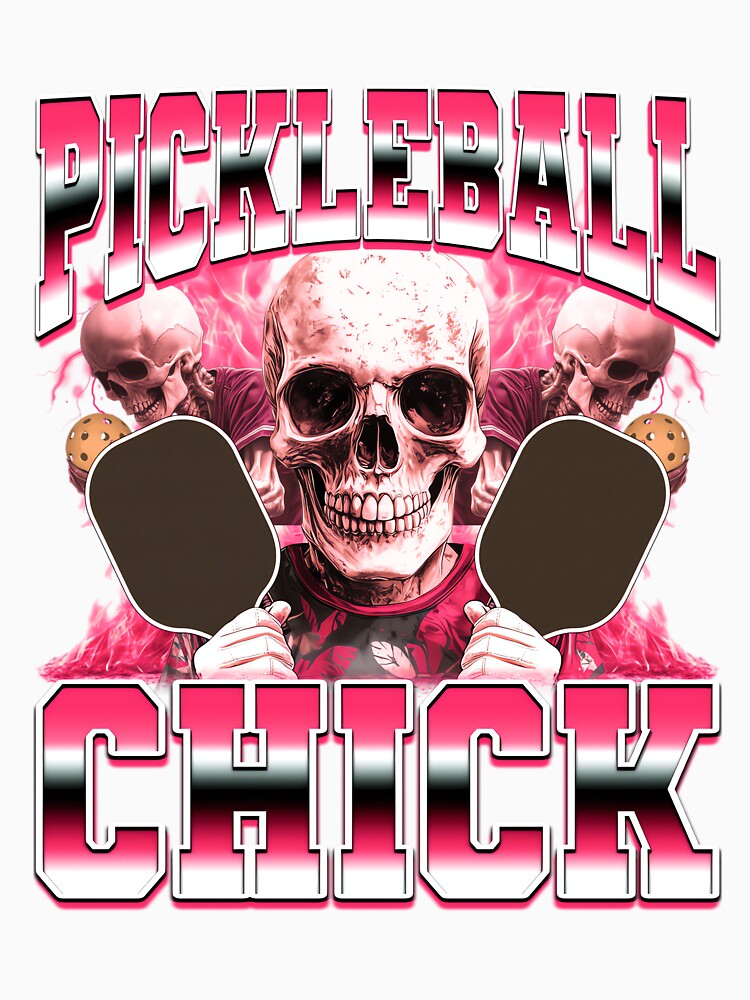 Pickleball Chick Pickleball Player 90s Bootleg Style by PaulTSchafer Unisex , , , Long Sleeve Tee