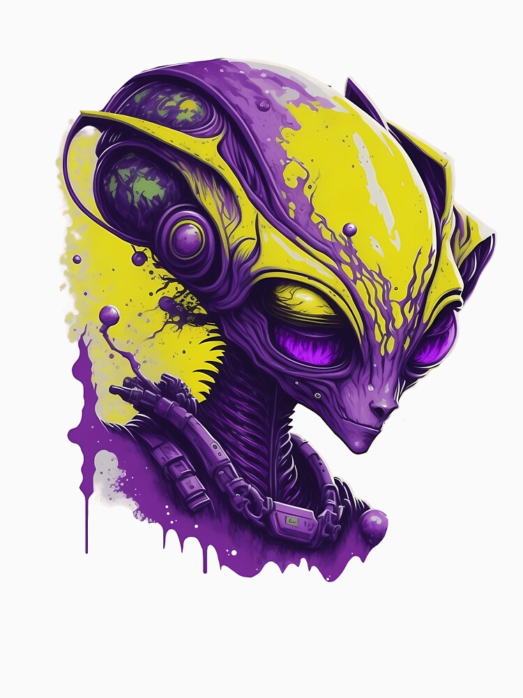 Alien Purple by 3rd Eye Perceptions Unisex , , , Long Sleeve Tee